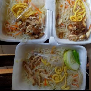 Bihun Goreng Sterofoam Toping Ayam Telur
