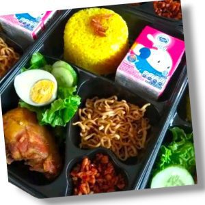 Nasi Bento Ulang Tahun + SUSU