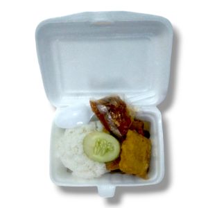 Nasi Tongkol Suwir + Tempe Nasi Lebih Banyak