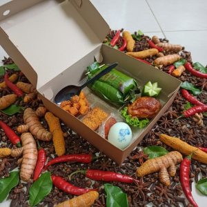 NASI KOTAK NASI BAKAR AYAM BAKAR TELUR ASIN