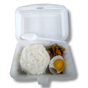 Nasi Telur Asin Oseng Tempe Kacang Nasi Lebih Banyak