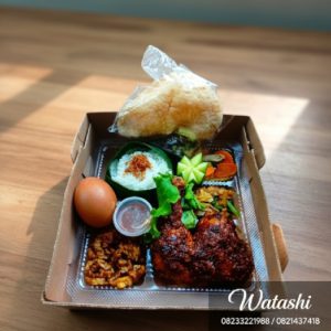 NASI KOTAK AYAM BAKAR 1/4 potong