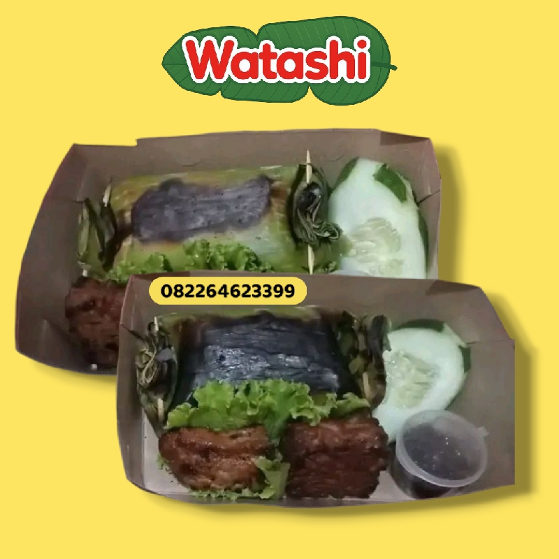 Nasi Bakar Lunchbox Ayam Suwir/ Tongkol/ Jamur